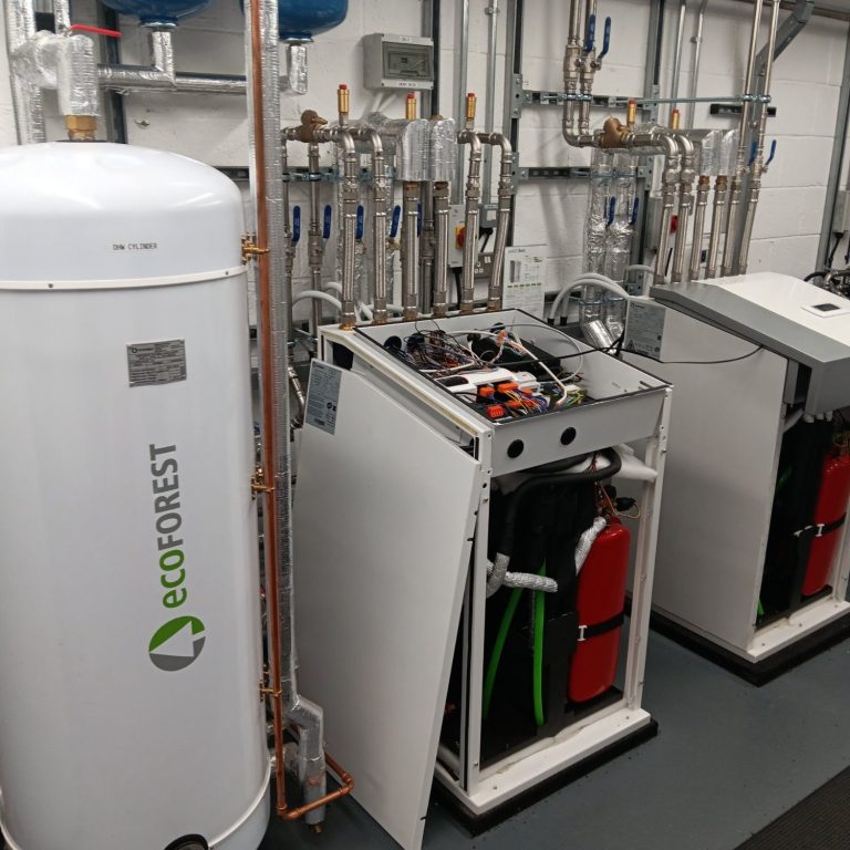 Practical training on Ecoforest ground source heat pump systems